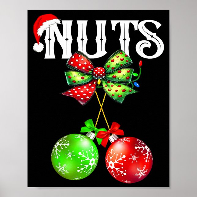 Funny Chest Nuts Chestnuts Matching Family Christm Poster (Framsidan)