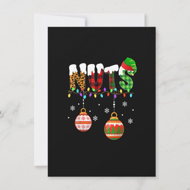 Funny Chest Nuts Couples Christmas Chestnuts Adult Inbjudningar (Framsida)