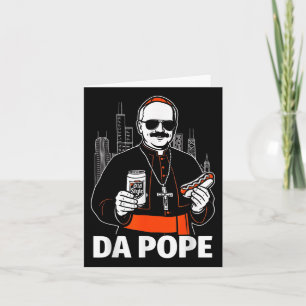 Funny Chicago Pope Leo Xiv Graphic Kort