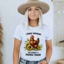 Funny Chicken Älskare T-Shirt