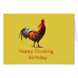 Funny Chicken Birthday Hälsningskort
