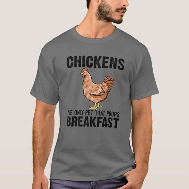 Funny Chicken Chicken Älskare presenterar chickupp T Shirt (Framsida)