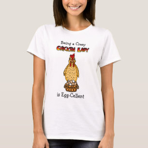 Funny Chicken Dam Humor T Shirt