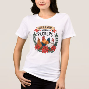 Funny Chicken Dam T Shirt