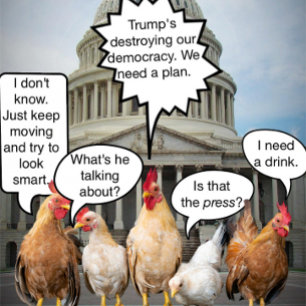 Funny Chicken-demokrater Politiskt humor T Shirt