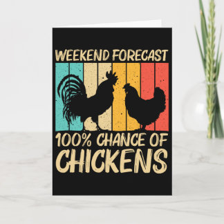 Funny Chicken Design For Men Women Farm Farmer Chi Kort