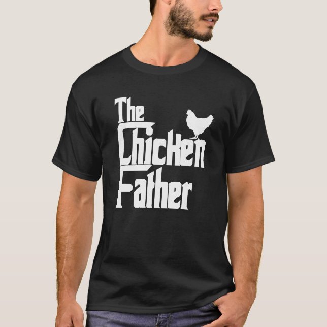 Funny Chicken Far T-shirt (Framsida)
