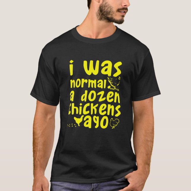 Funny Chicken Farm Dam Farmer Land Crazy Chi T Shirt (Framsida)