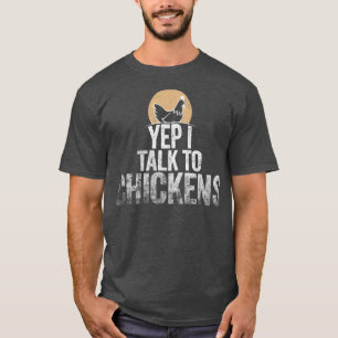 Funny Chicken För manar Women Crazy Chicken Farmer T Shirt