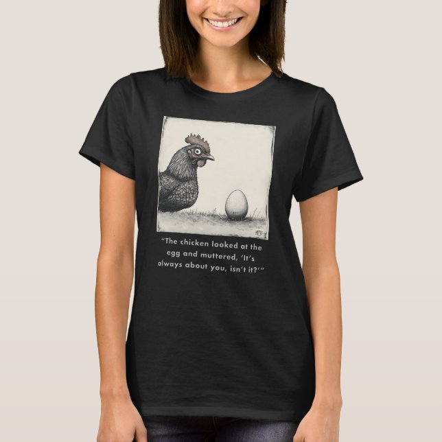 Funny Chicken-grafik, design nr 3 T Shirt (Framsida)