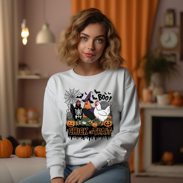 Funny Chicken Halloween Costume Spooky Season T Shirt (Skapare uppladdad)