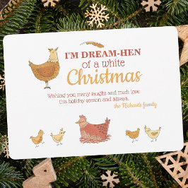 Funny Chicken-Helgdag-kort Julkort