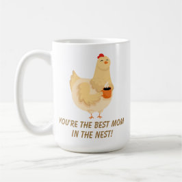 Funny Chicken Hen Mamma Humor bästa fåniget hälsni Kaffemugg