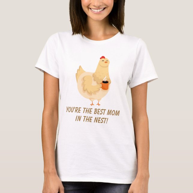Funny Chicken Hen Mamma Humor Farm Mor T Shirt (Framsida)
