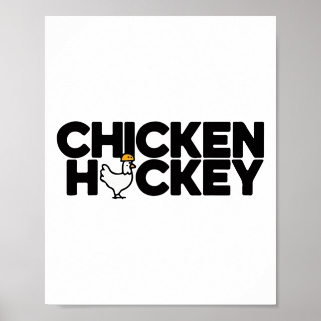 Funny Chicken Jockey Stacked Repeat Fun Gag Meme H Poster (Framsidan)