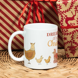 Funny Chicken-jul Kaffemugg