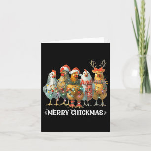 Funny Chicken jul Ljus Farm Animal Julafton Ho Kort