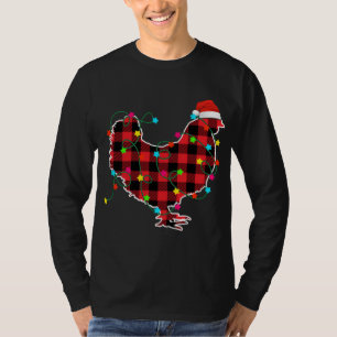 Funny Chicken Julgran Red Play Julafton Animal T Shirt