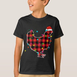 Funny Chicken Julgran Red Play Julafton Animal T Shirt