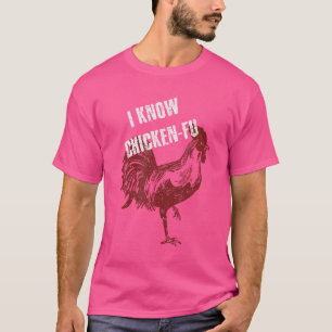 Funny Chicken Kung fu Chicken Shirt T
