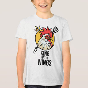 Funny Chicken Kung Vingar Fläkt Bbq Drumstick Gift T Shirt