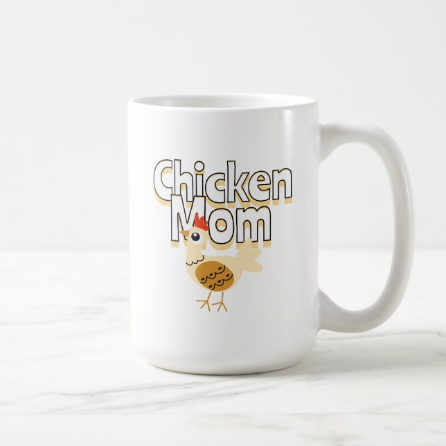 Funny Chicken Mamma Kaffemugg (Höger)