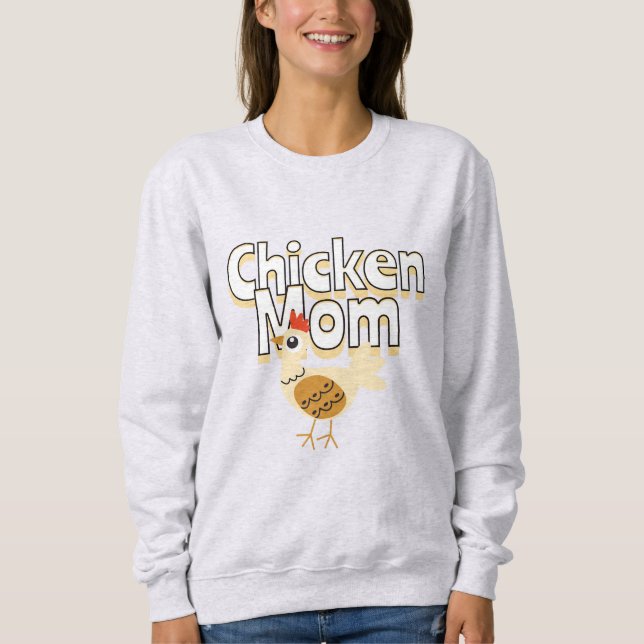 Funny Chicken Mamma T Shirt (Framsida)