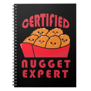 Funny Chicken Nugget Expert Nug Life Anteckningsbok