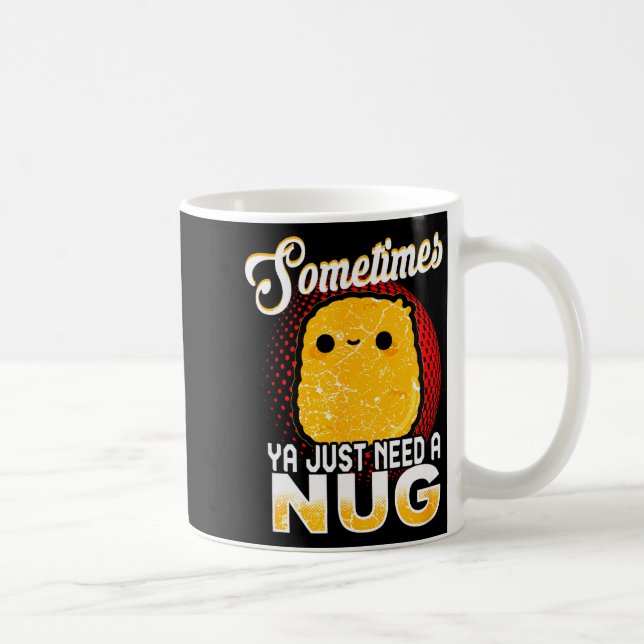 Funny Chicken Nugget Fast Food Costume  Kaffemugg (Höger)
