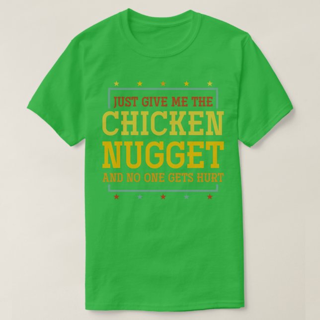 Funny Chicken Nugget Humor Thanksgiving Day T Shirt (Design framsida)