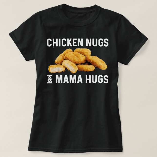 Funny Chicken Nuggets Gift For Men Women Nuggets L T Shirt (Design framsida)