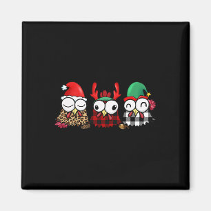 Funny Chicken-odlare för familjejul Magnet