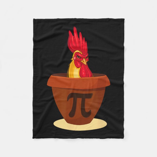 Funny Chicken Pot Paj - Chicken Pi Day 2019 Shirt Fleecefilt (Framsidan)