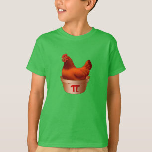 Funny Chicken Pot Pi (Paj) Red Hen T Shirt