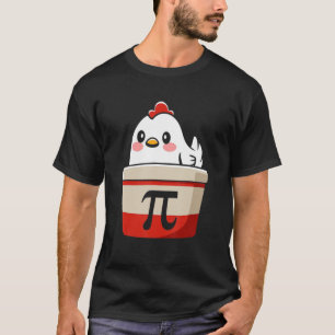 Funny Chicken Pot Pi Shirt Day Paj Math Älskare Ge T