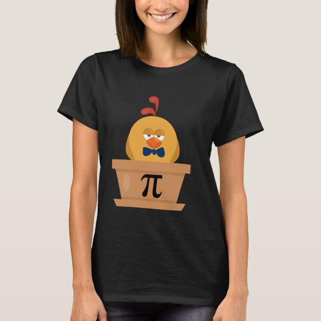 Funny Chicken Pot Pi Shirt Day Paj Math Älskare Ge T (Framsida)