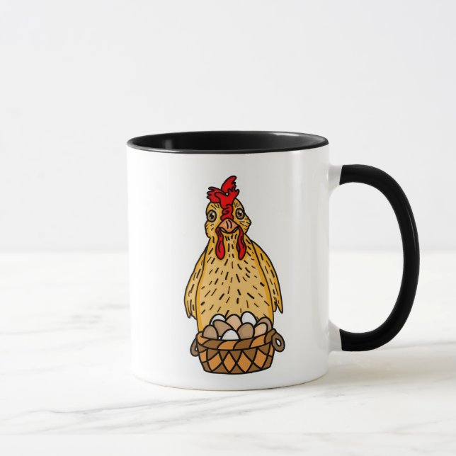 Funny Chicken Pun | Chicken Quote Humor Mugg (Höger)