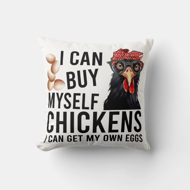 Funny Chicken Say Kudde (Framsida)