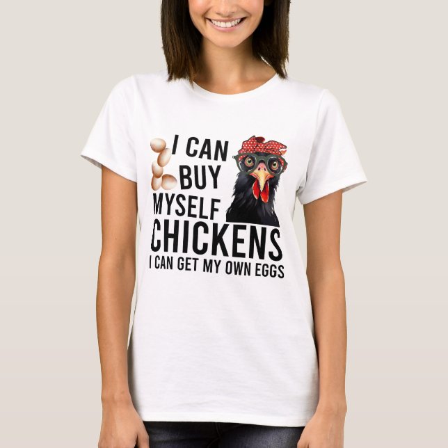 Funny Chicken Say T Shirt (Framsida)