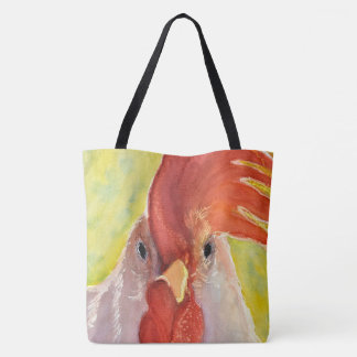 Funny Chicken Tote Bag Tygkasse