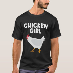 Funny Chicken Tupp Chicken Chick Älskare Girls Wo T Shirt