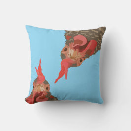 Funny Chicken uppe och ned Kudde