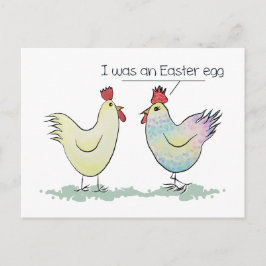 Funny Chicken var ett Påskägg Helg Vykort