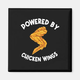 Funny Chicken Vingar Apparel Fast Food Hett Vinge Magnet