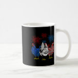 Funny Chickens American Flagga Patriotic Farmer 4: Kaffemugg<br><div class="desc">Den amerikanska Flagga Patriotic Farmer 4 juli</div>