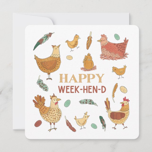 Funny Chickens Hen Party Helg (Framsida)