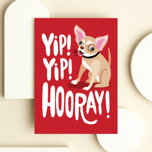 Funny Chihuahua Birthday Kort