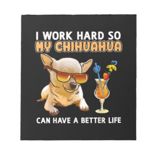 Funny Chihuahua Chihuahua Älskare Gifts Anteckningsblock