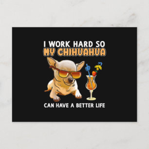 Funny Chihuahua Chihuahua Älskare Gifts Meddelande Vykort