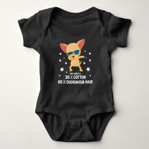 Funny Chihuahua Dabbing Hund Hair-bomull T Shirt